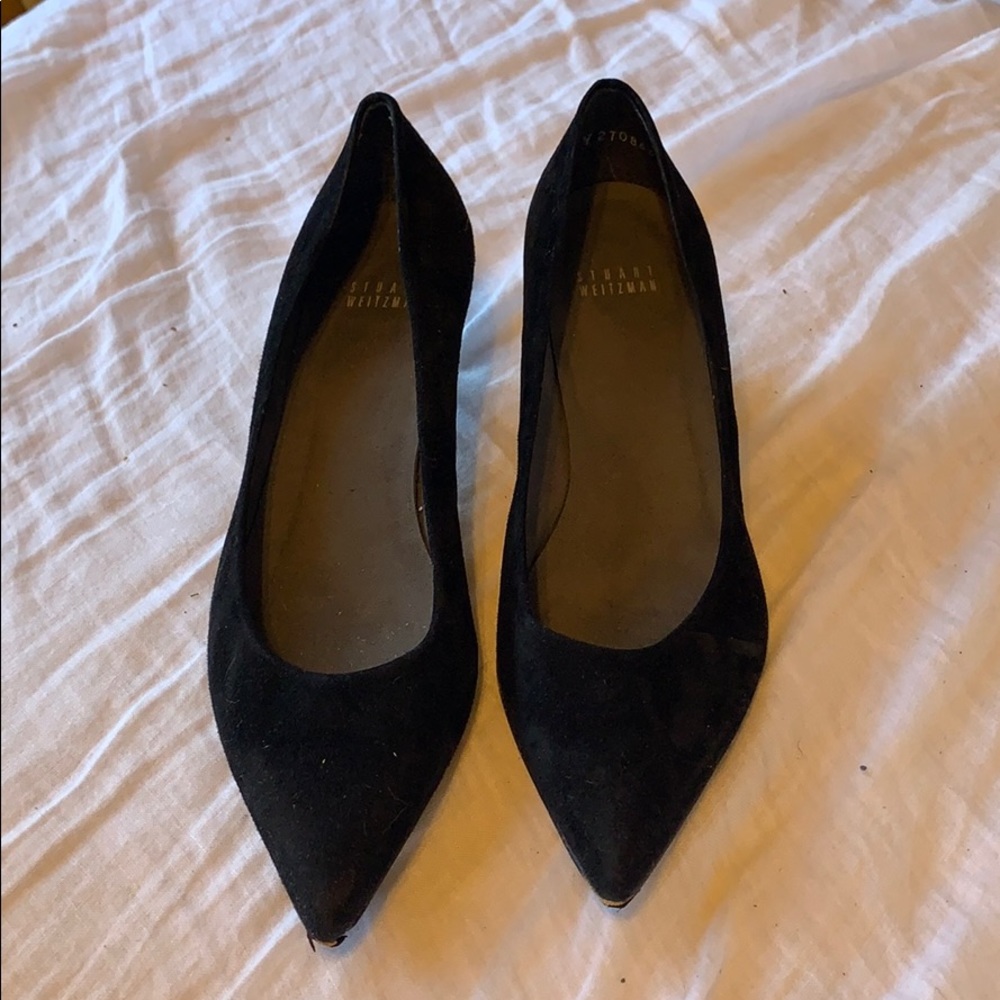 Stuart weitzman Leigh 45 pump suede black